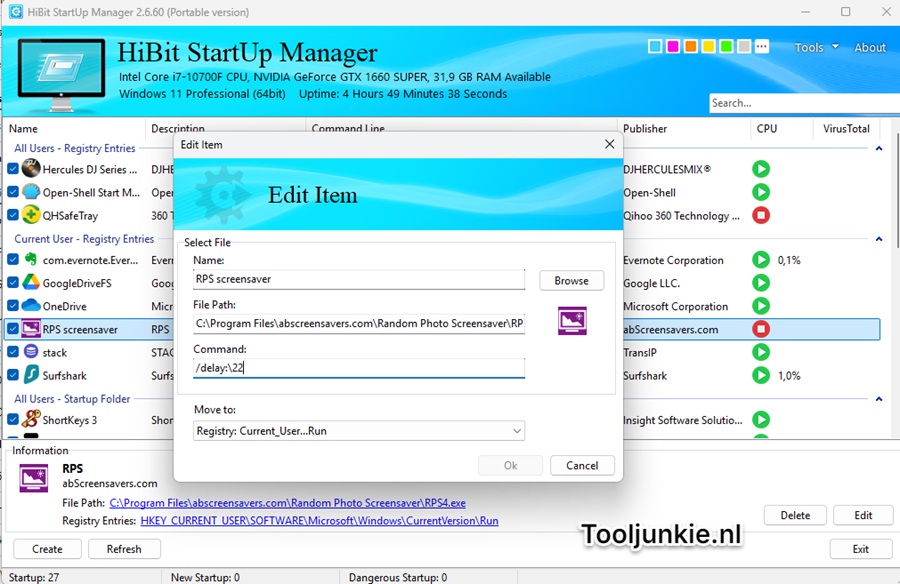 Startup Manager